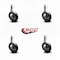Service Caster 2.25 Inch Bright Chrome Soft Tread Ball Caster - 7/16 Inch Grip Ring Stem, 4PK SCC-GR01S214-DCR-BC-71678-4 - alternate 2
